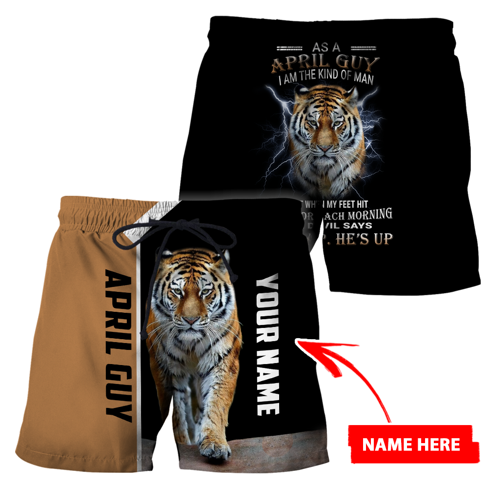 Customize Name April Tiger Hoodie For Men And Women PD17042101