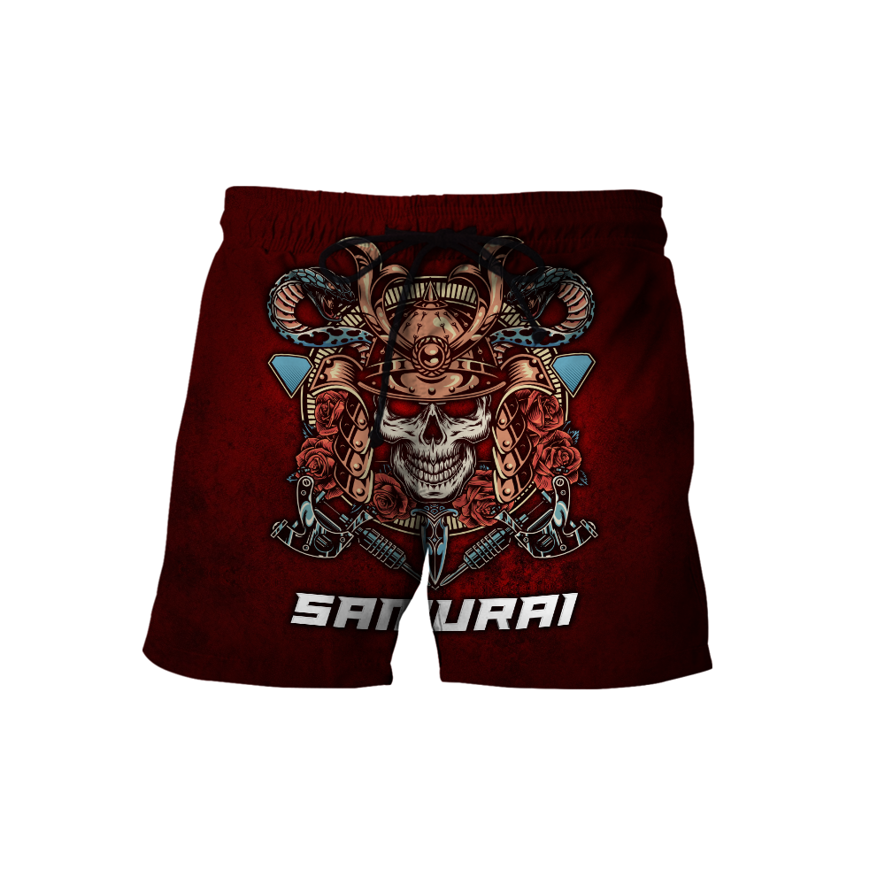 Premium Unisex All Over Printed Samurai Skull Shirts MEI