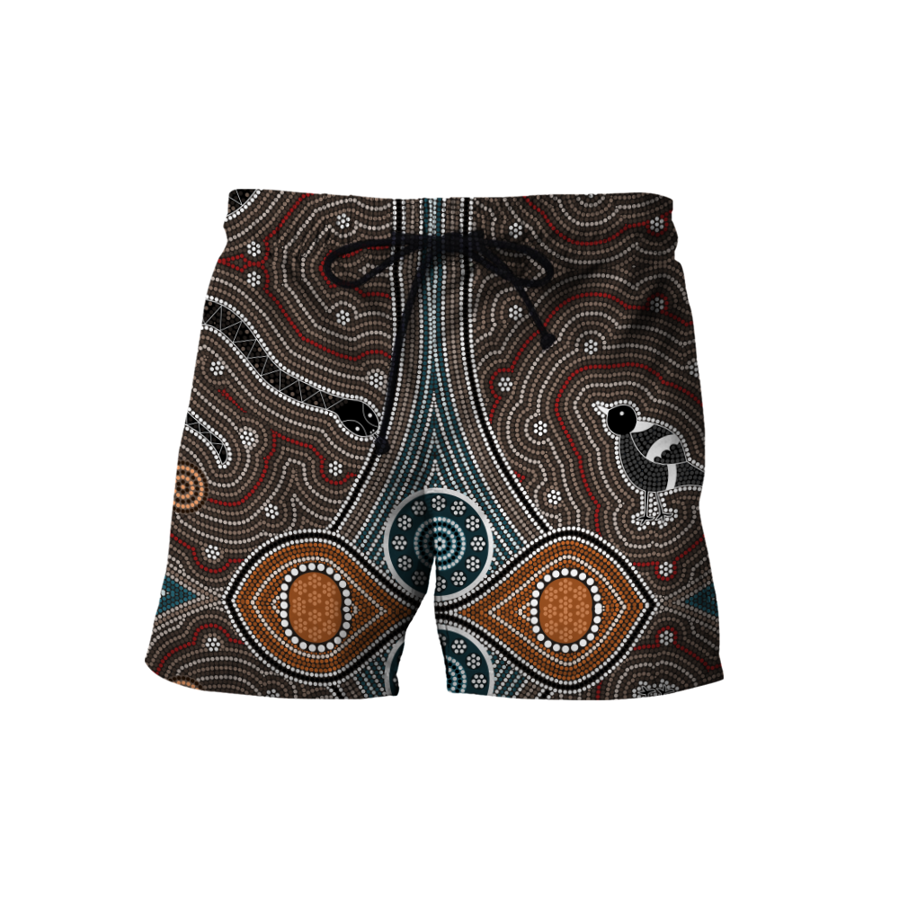 Custom name Proud to be aboriginal Totem Brown 3d printed shirts