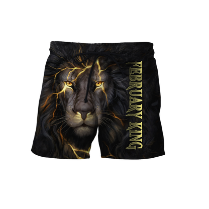 February Lion 3D All Over Printed Unisex Shirts