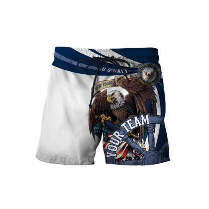 Custom name US Navy Veteran Team Boat 3d printed shirts Proud Military NTN18052105