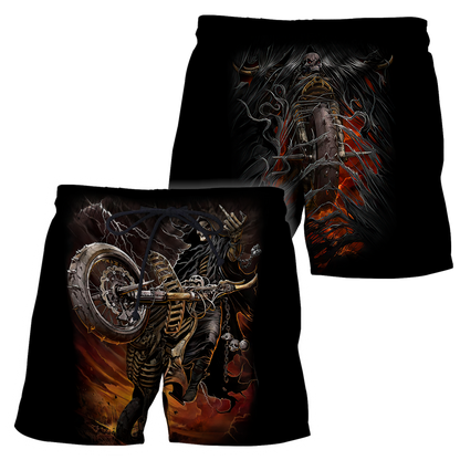 Fire Biker Skull Hoodie For Men And Women TNA13032108
