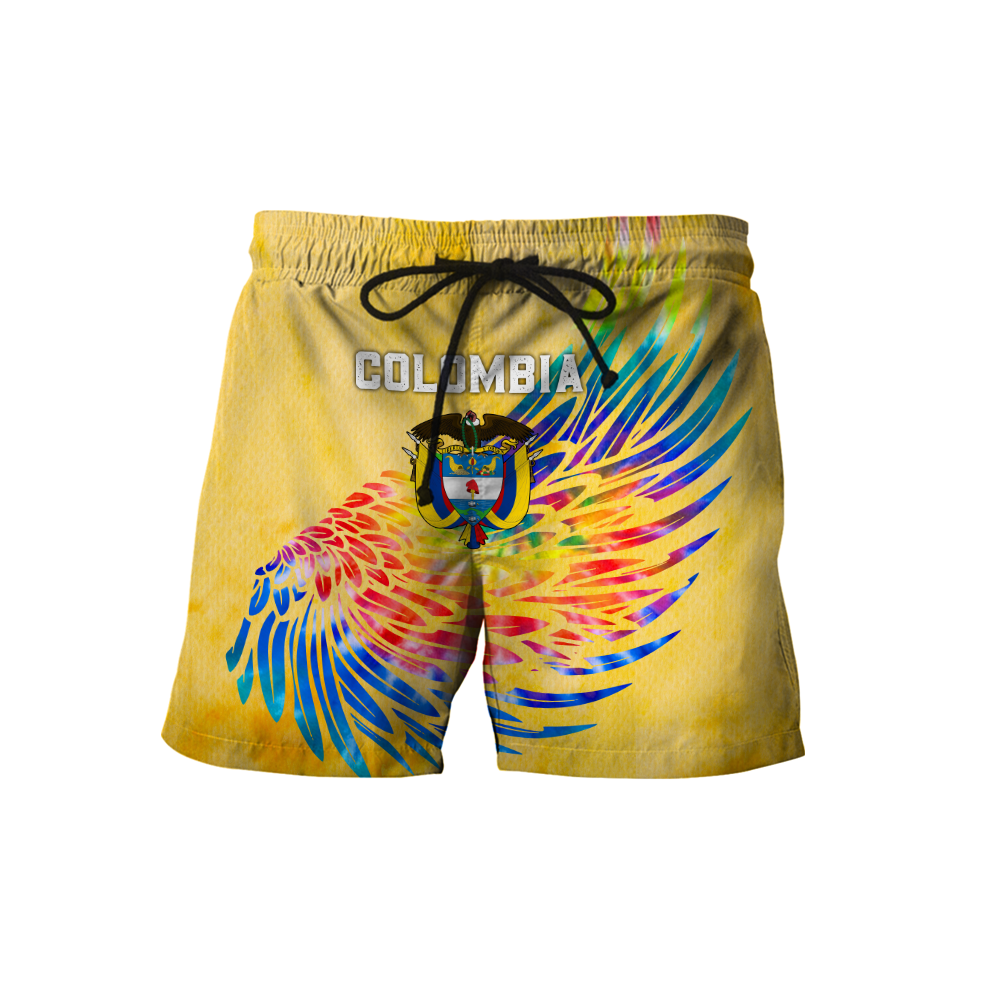 Colombia Coat Of Arms Tie Dye Hoodie