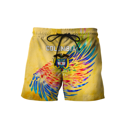 Colombia Coat Of Arms Tie Dye Hoodie