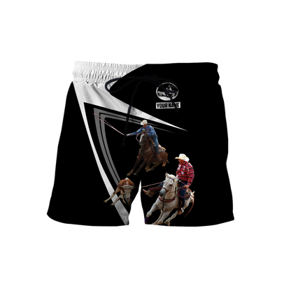 Personalized Name Bull Riding 3D All Over Printed Unisex Shirts Team Roping