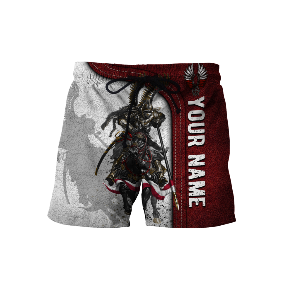 Premium Winged Hussars Red Custom name 3D Printed Shirts