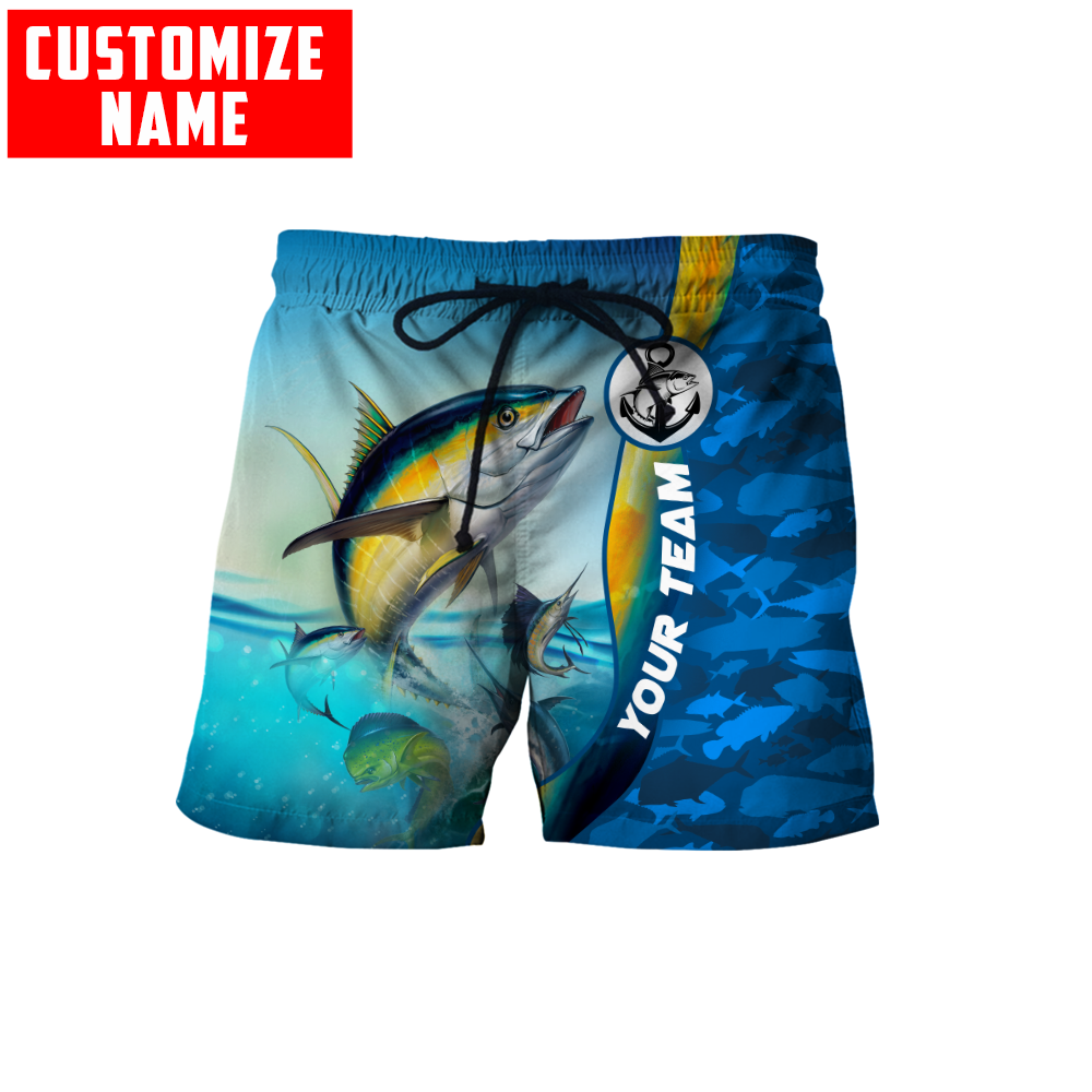 Custom name Tuna fishing Team Billfish 3D Design Printed Shirts