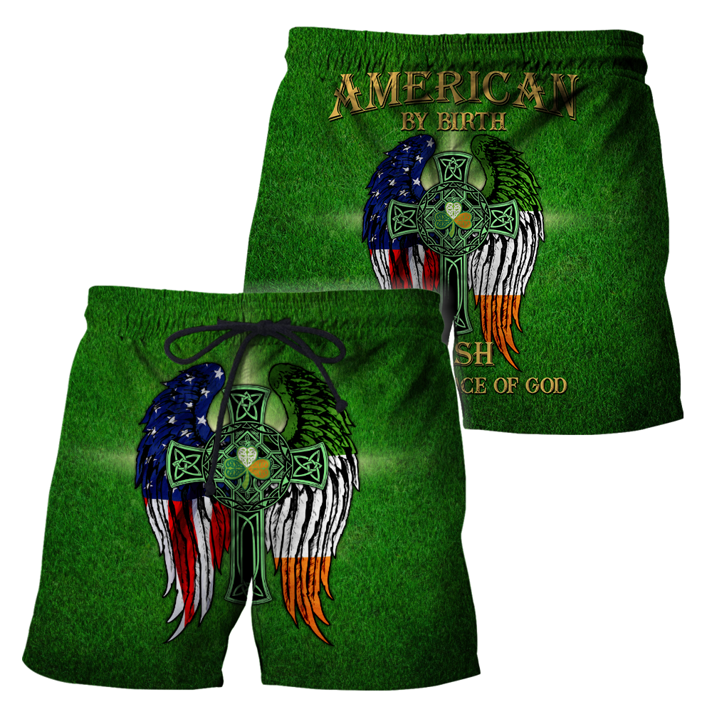 American By Birth - Irish By The Grace Of God 3D All Over Printed Unisex Shirts DQB02012101