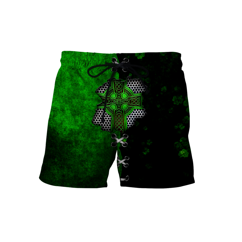 Irish Celtic Knot Cross in my heart St.Patrick day 3D Design shirts