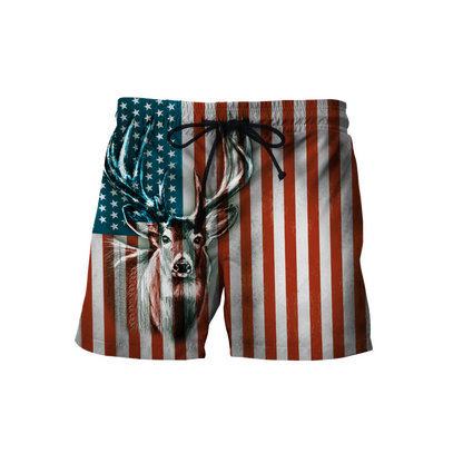 US Deer Persionalized Name 3D All Over Printed Shirts MH21052101