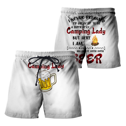 3D All Over Printed Camping  Lady Unisex Shirts SN01022103 Custom Name XT