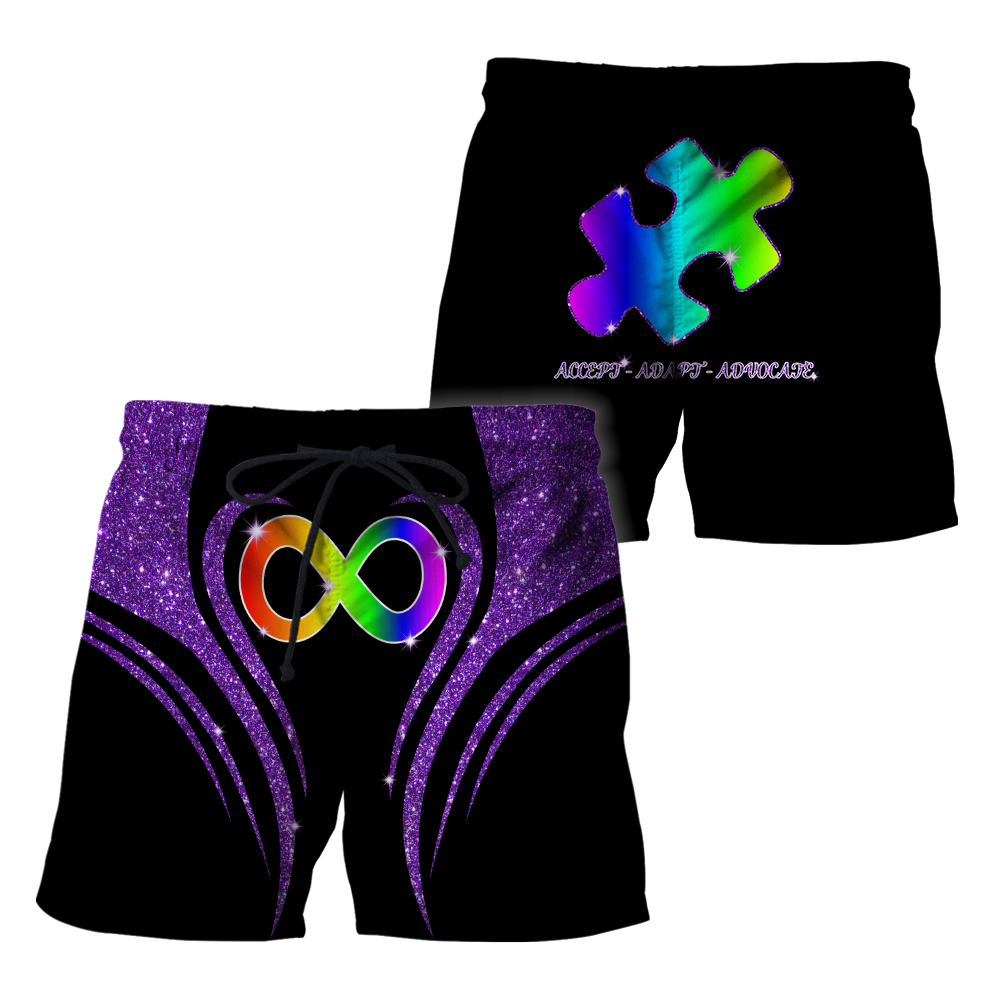 3D All Over Printed Autism Unisex Shirts Custom Name  XT