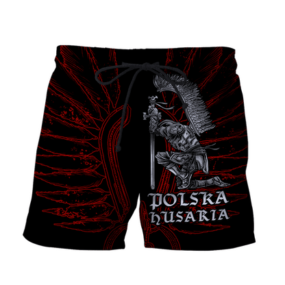 Premium Hussars Red Polska Husaria Custom name 3D Printed Shirts