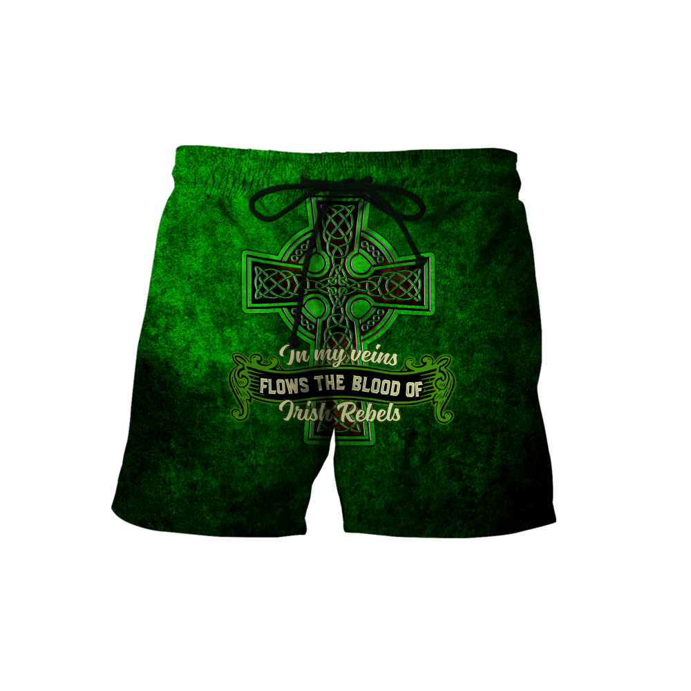 Irish Rebels St.Patrick day 3d hoodie shirt for men and women custom name