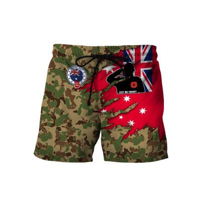 Anzac day remembrance Kiwi and Australia Veteran Camo 3D print shirt