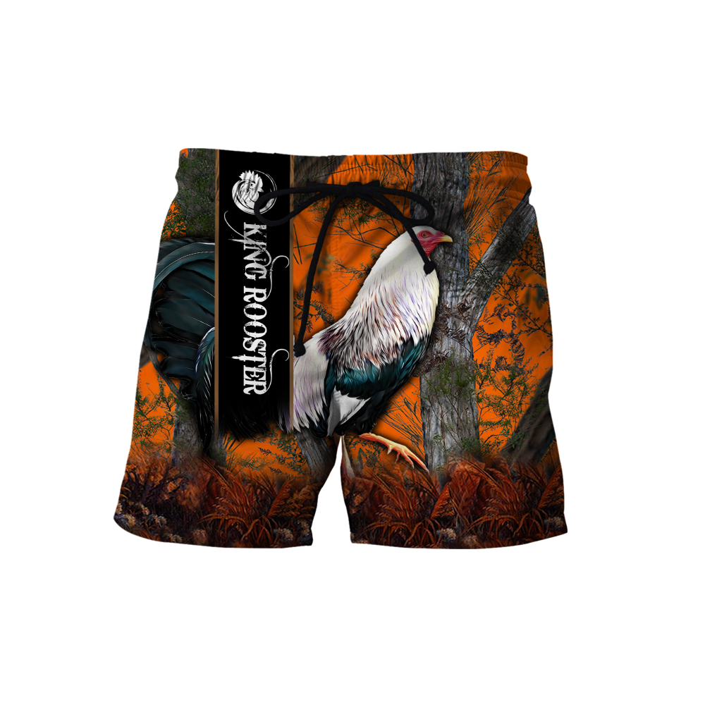 King Rooster Camo 3D All Over Printed Unisex Deluxe Hoodie ML