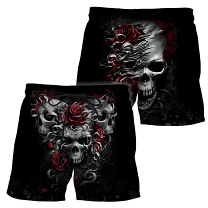 Heart Of Roses Skull Hoodie For Men And Women TNA13032107