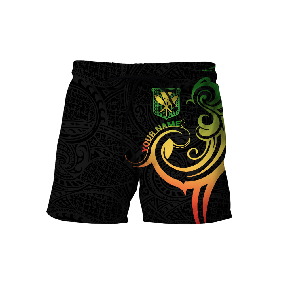 Polynesian Kanaka Hawaii Peronalized Name 3D Unisex Hoodie