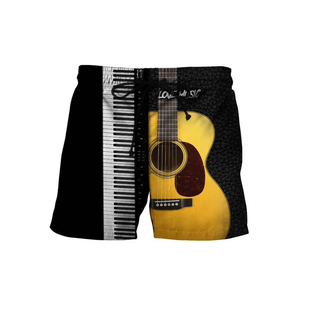 Piano Guitar Musical Instrument 3D All Over Printed Hoodie For Men And Women