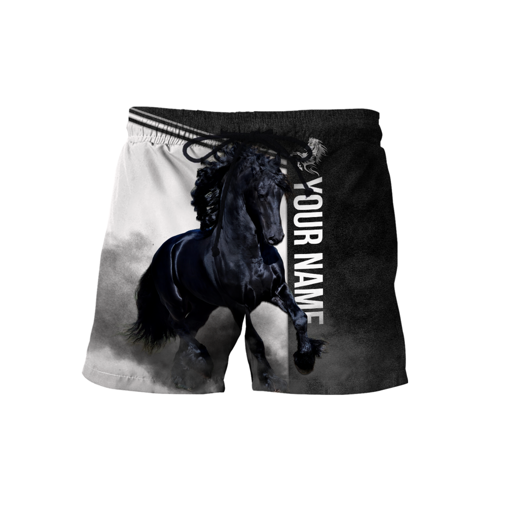 Personalized Friesian Horse 3D All Over Printed Unisex Shirts