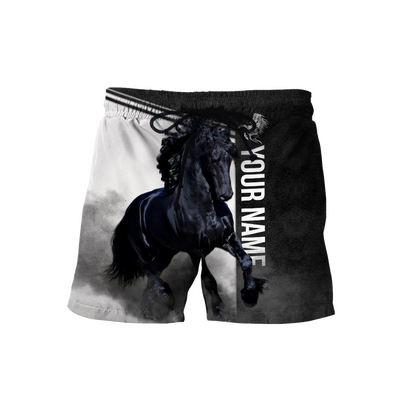 Personalized Friesian Horse 3D All Over Printed Unisex Shirts