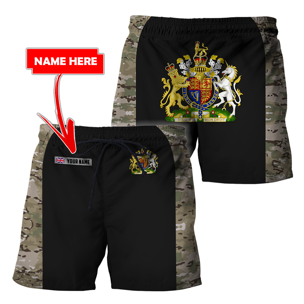 Personalized Name XT Bristish Veteran Coat of Arms 3D Printed Shirts TNA01042105