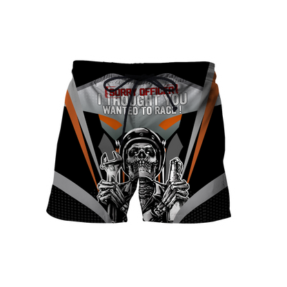 Customize Name Motorcycle Racing 3D All Over Printed Unisex Shirts Skull Rider