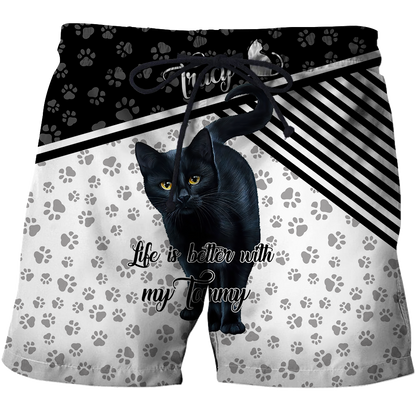 Customize Name Black Cat Hoodie For Men And Women JJ06022103