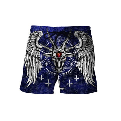 3D All Over Printed Satanic Blue Unisex Shirts XT