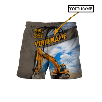 Premium Personalized 3D Printed Excavator Operator Shirts MEI