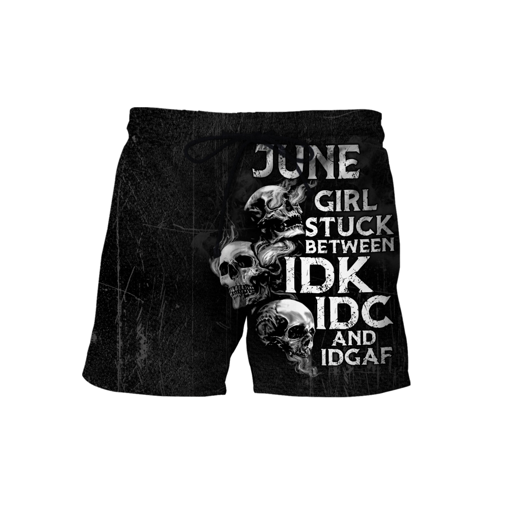 Customize Name June Girl Skull Hoodie For Men And Women TNA26042101.S1