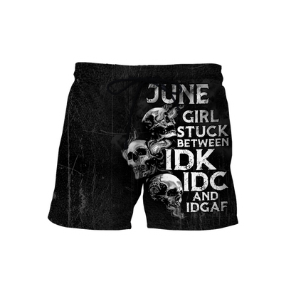 Customize Name June Girl Skull Hoodie For Men And Women TNA26042101.S1