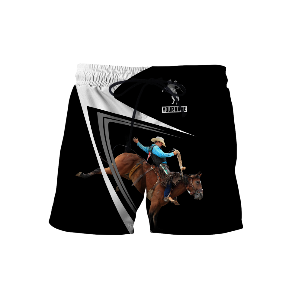 Personalized Name Rodeo 3D All Over Printed Unisex Shirts Bronc Riding Ver 3