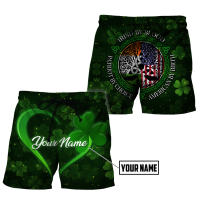 Irish By Blood American By Birth 3D All Over Printed Shirts