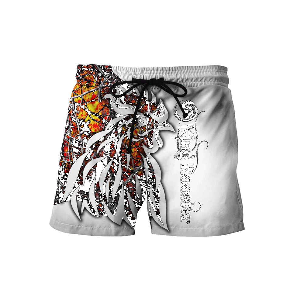 Rooster Camo 3D All Over Printed Unisex Deluxe Hoodie ML