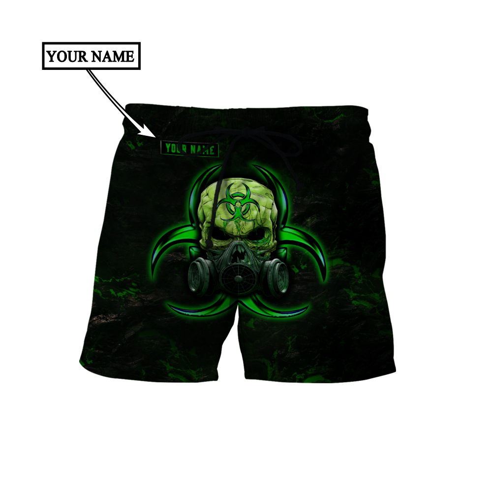 Customize Name Green Skull Hoodie For Men And Women DD01042101