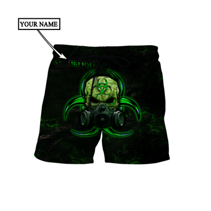Customize Name Green Skull Hoodie For Men And Women DD01042101