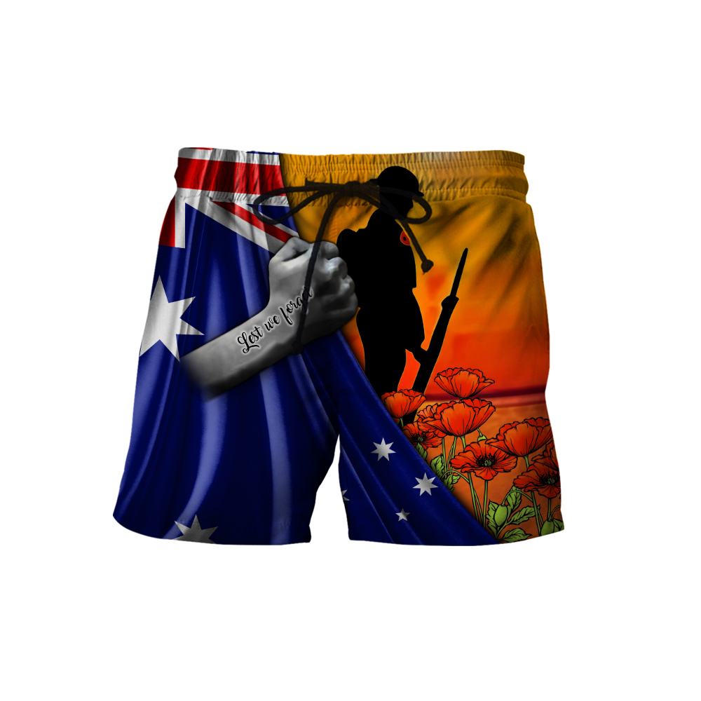 Lest we forget Australia Veteran 3D print shirt