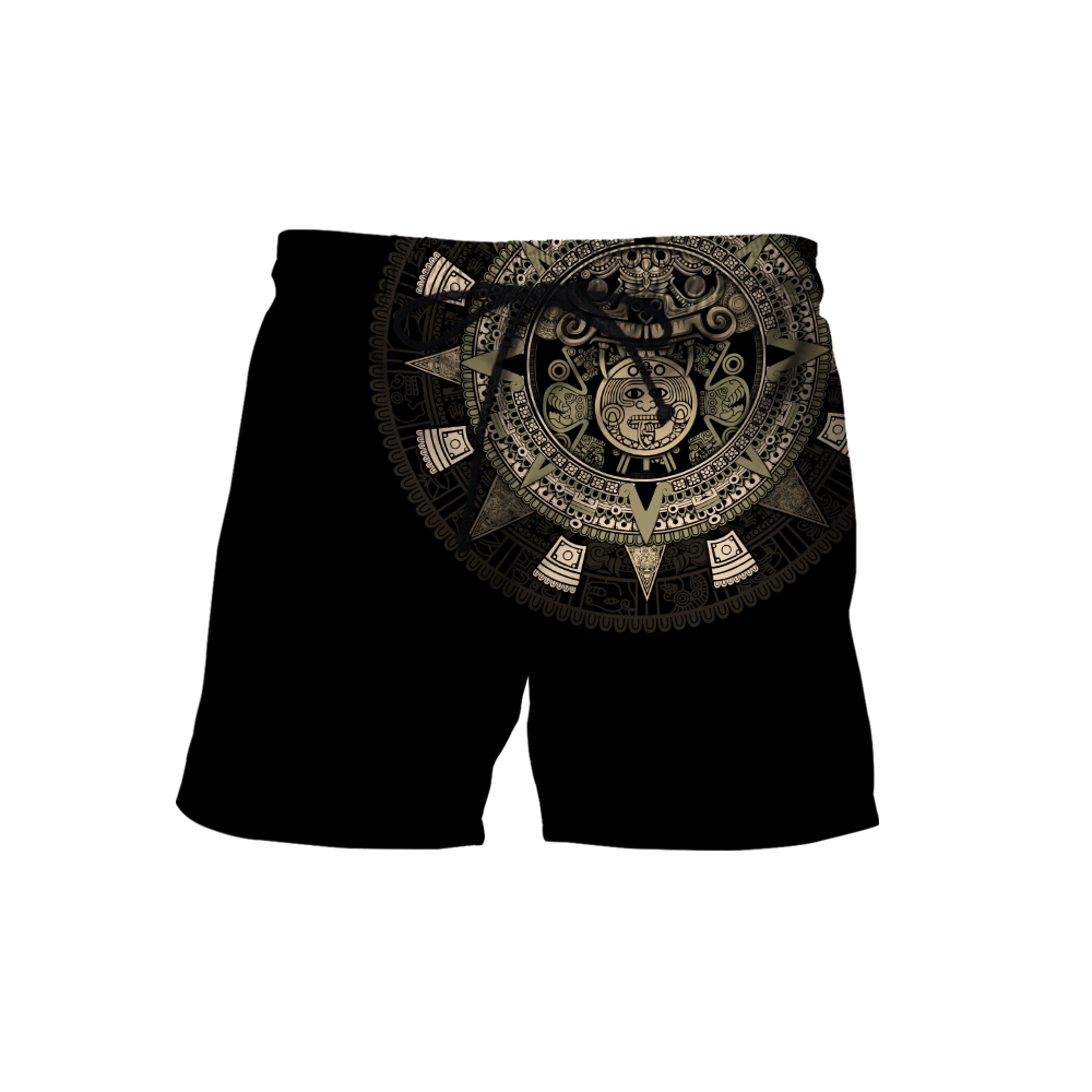 Aztec Mexico Yellow 3D All Over Printed Unisex Hoodie