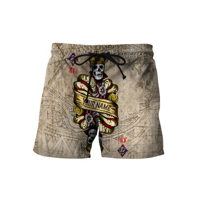 Customize Name Poker King Skull 3D All Over Printed Hoodie Shirts For Men And Women MH09122005ND