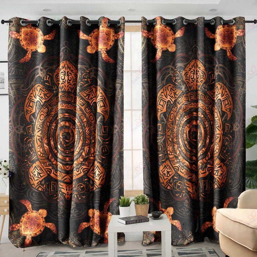 Awesome Sea Turtles Window Curtains SU160601-Curtains-SUN-52'' x 63''-Vibe Cosy™