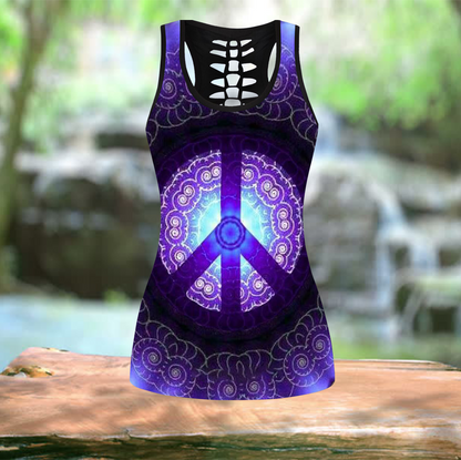 Hippie Peace 3D All Over Printed Hoodie Shirt by SUN AM100301-Apparel-SUN-Hollow Tank Top-S-Vibe Cosy™