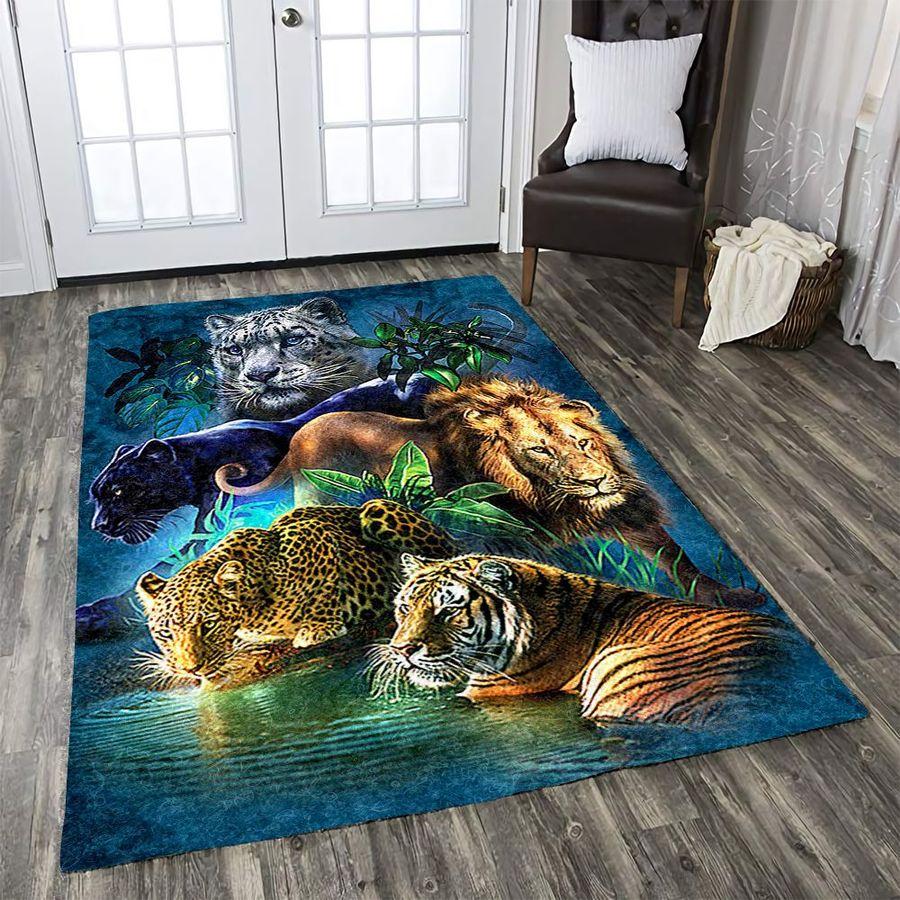 White Tiger Rug SU290601-SUN-Rug Small (3 X 5 FT)-Vibe Cosy™