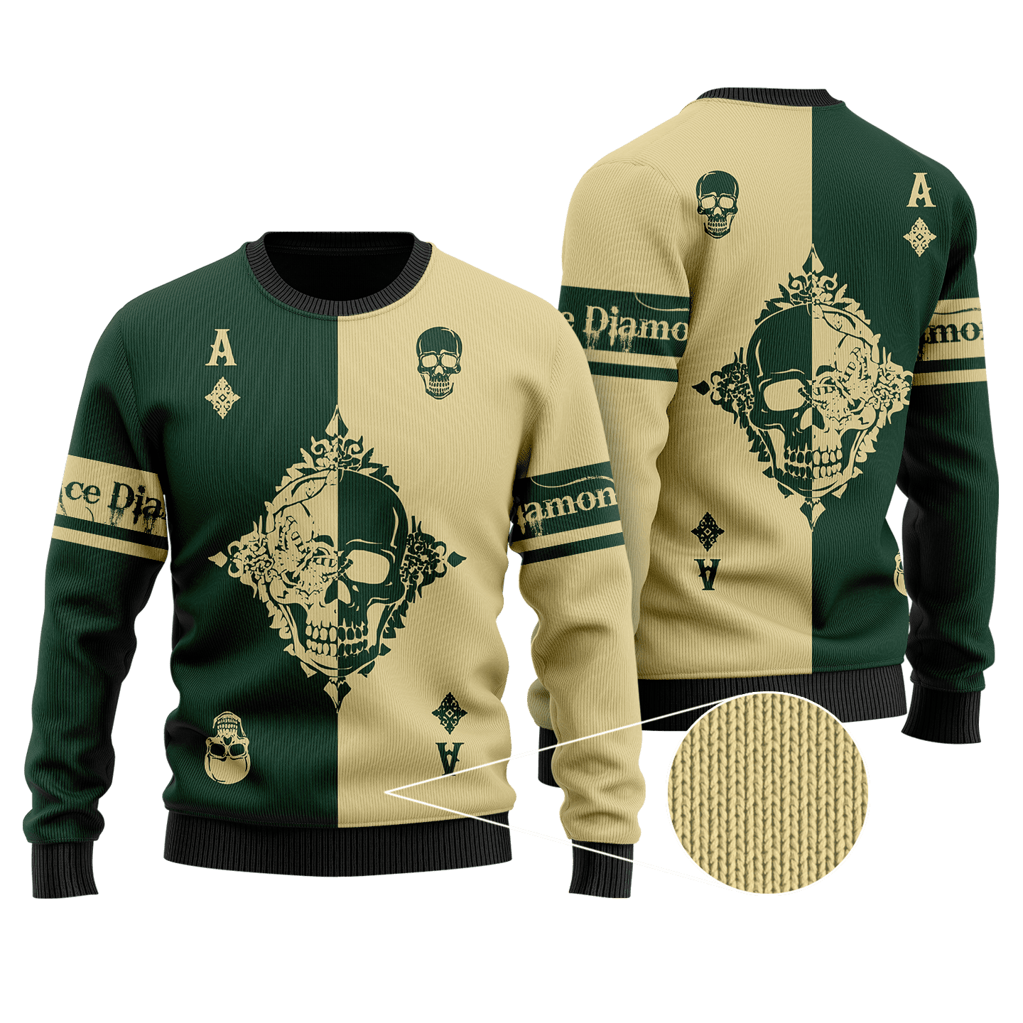 Ace Diamond 3D All Over Printed Unisex Shirts