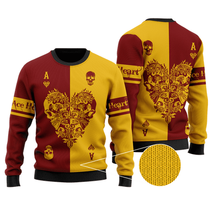 Ace Heart 3D All Over Printed Unisex Shirts