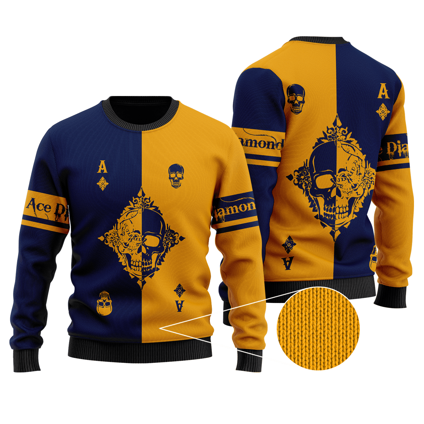 Ace Diamond 3D All Over Printed Unisex Shirts
