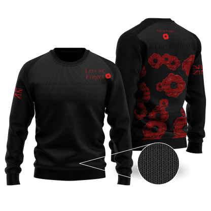 Remembrance Day Lest We Forget 3D All Over Printed Unisex Shirts