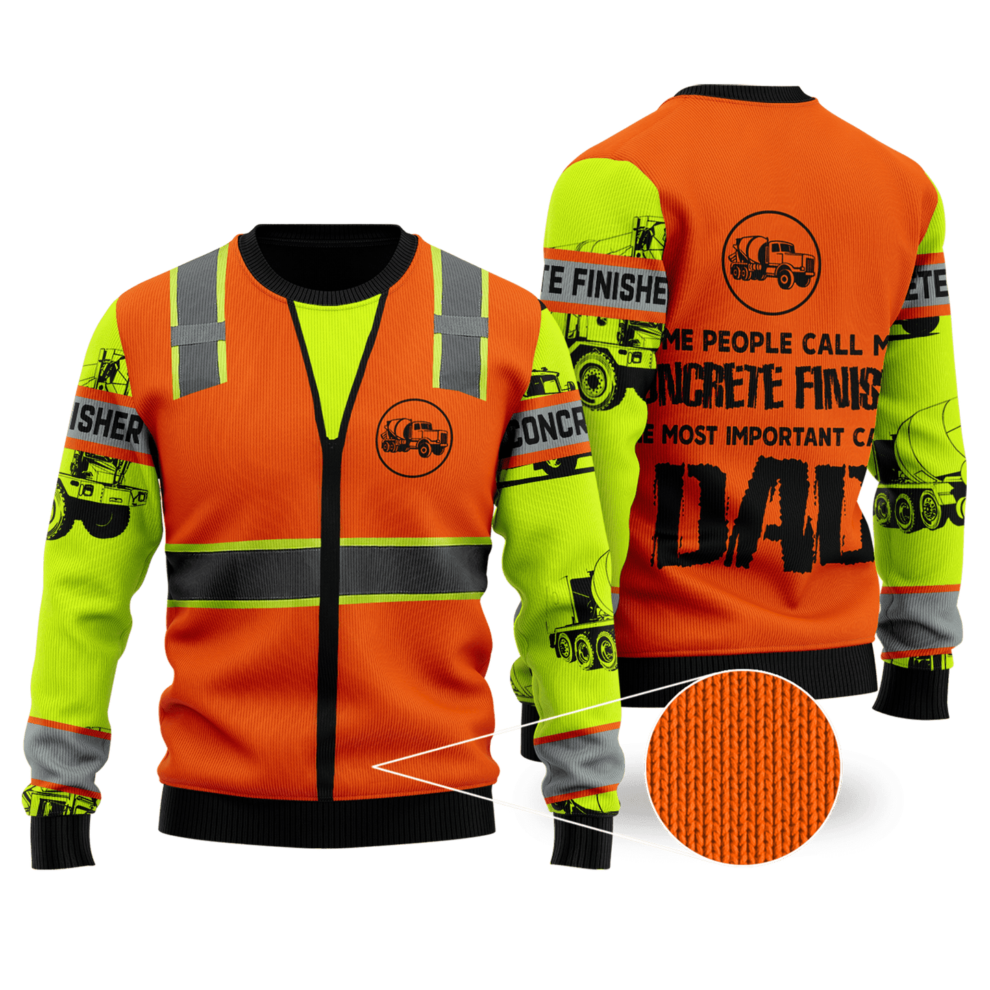 Concrete Finisher Dad Safety 3D printed shirts