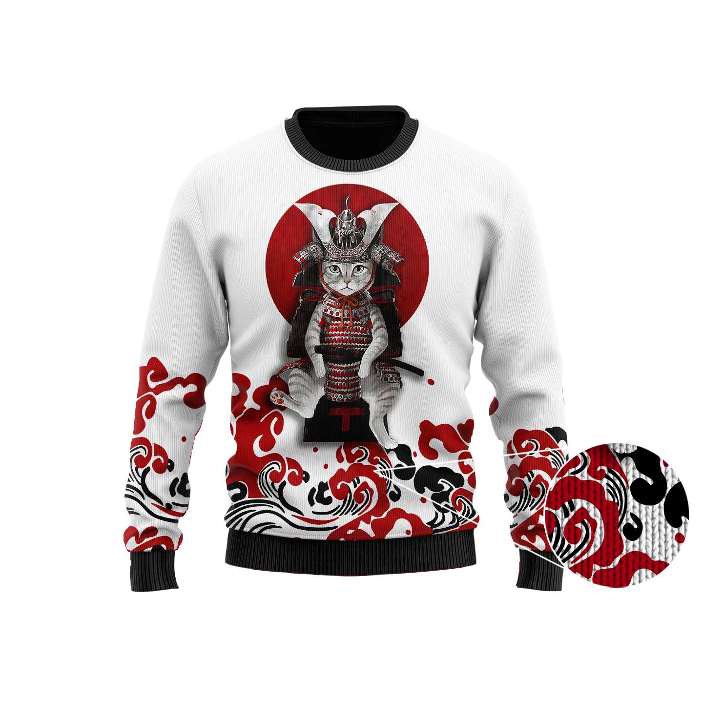 Cat Samurai 3D All Over Printed Unisex Shirts