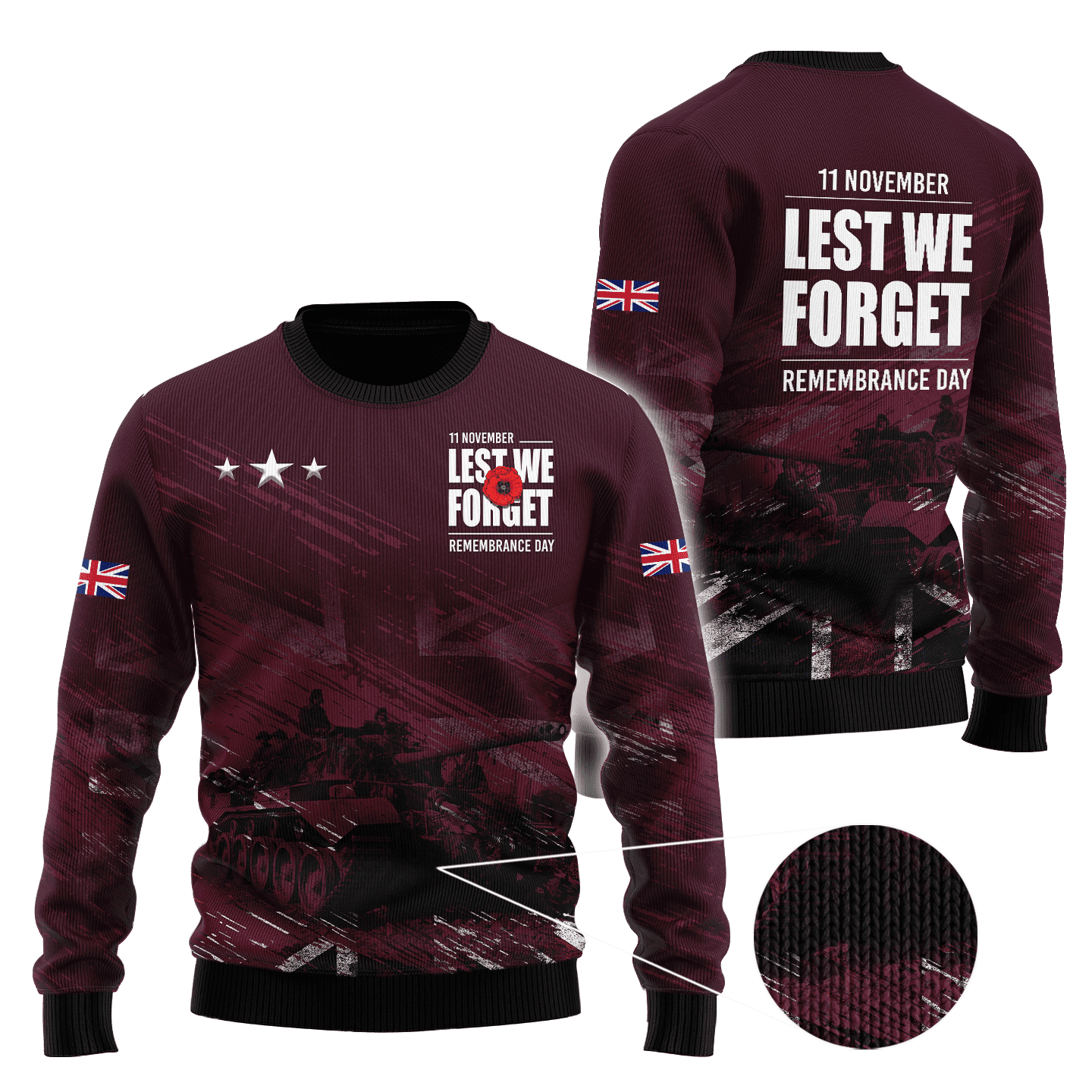 Remembrance Day Lest We Forget 3D All Over Printed Unisex Shirts